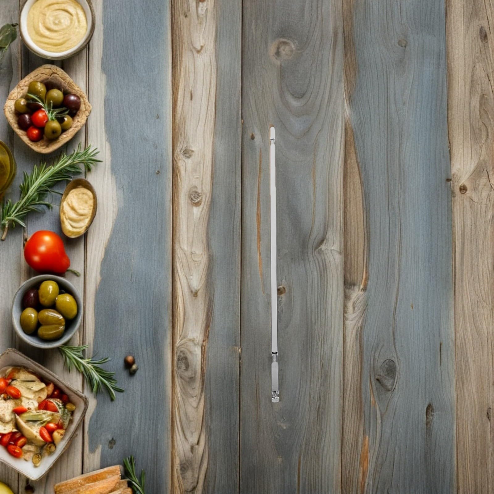 Drehspießgabel Einfache Ersatzteile Abnehmbares Design Edelstahl für Hähnchen und Geflügel für Küche und Grillzubehör Passend für Heißluftfritteuse und Backofen