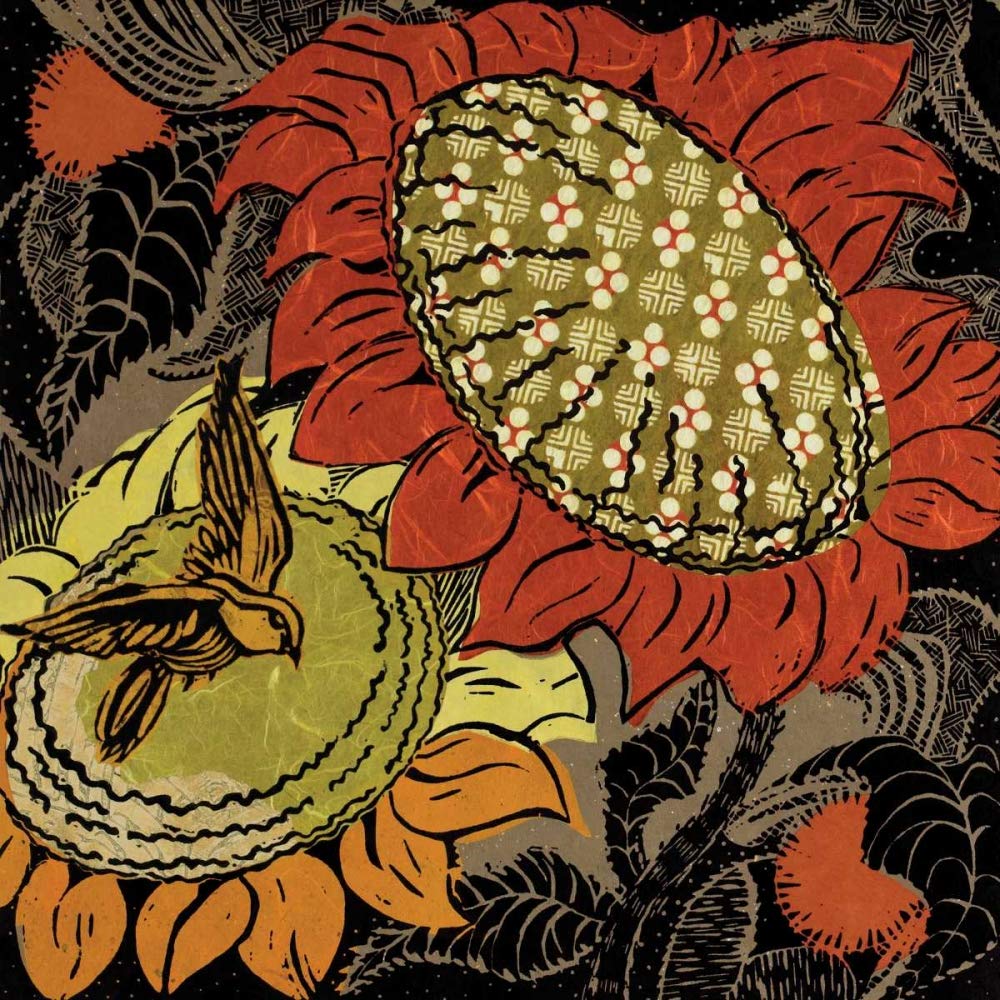 Série de tournesol n°37 Ouida Touch’ affiche-roulée 77x77 - 4