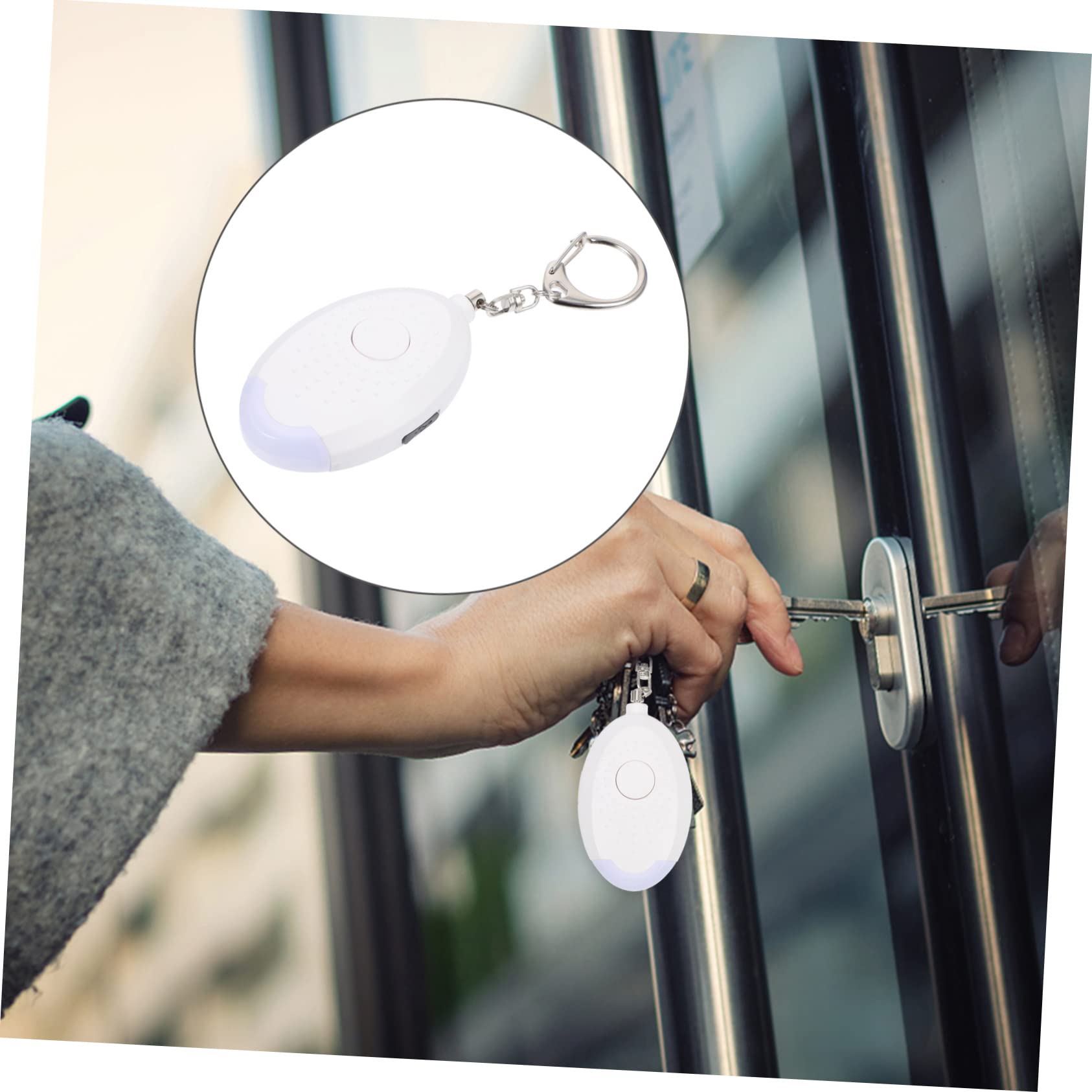 OSALADI 3pièces Alarme Urgence Personnelle avec LED Dispositif De Sécurité pour Femmes Et Personnes Âgées Alarme Sonore Portable pour Joggers Et Travailleurs De Nuit