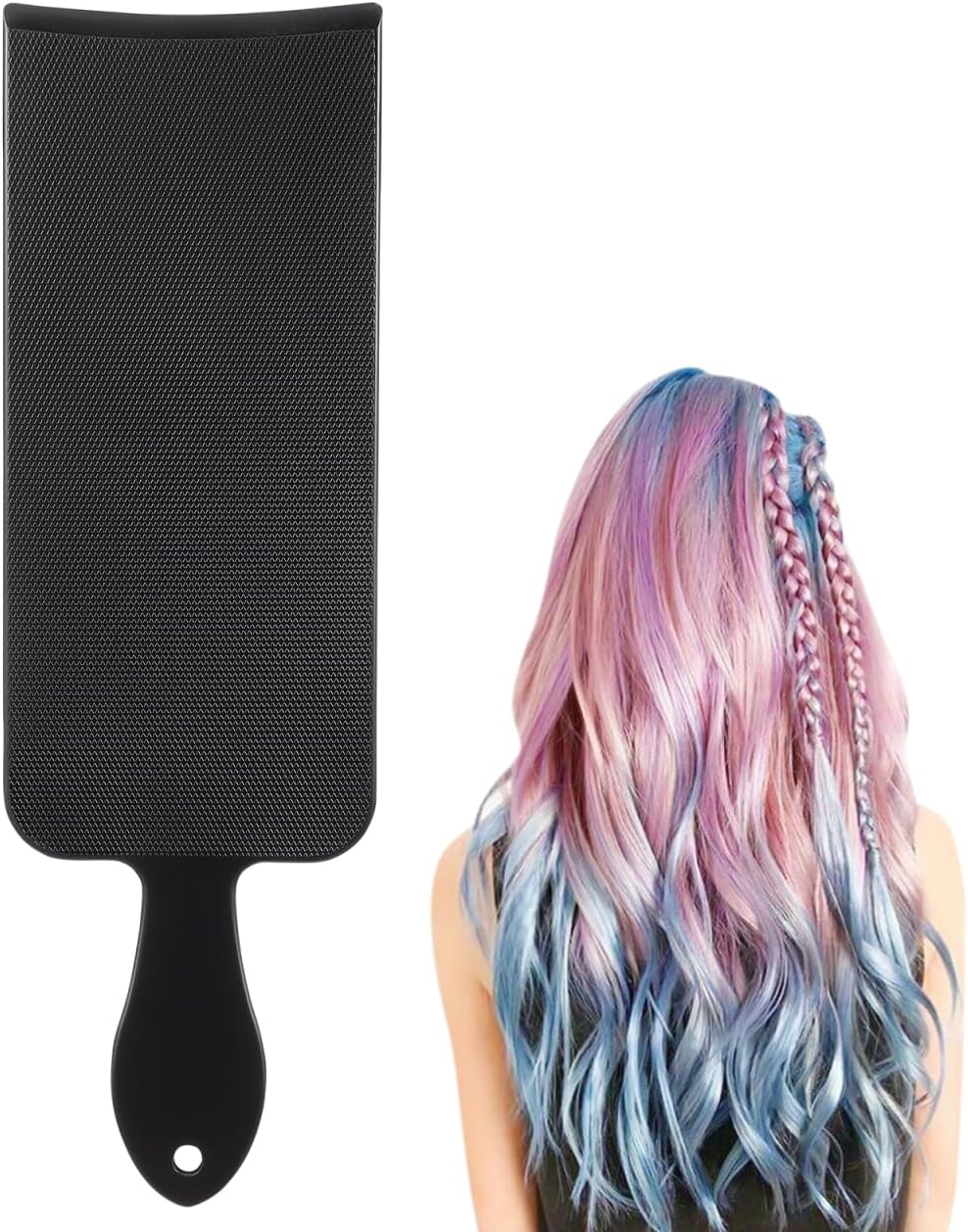 Ipetboom 1pc Balayage Highlighting Board: Hair Coloring Paddle Hairstylist Dye Tinting Applicator without Teeth - Chemistry Application Highlighter Cosmetology Supplies for Barber Salon, 13.66 Inch