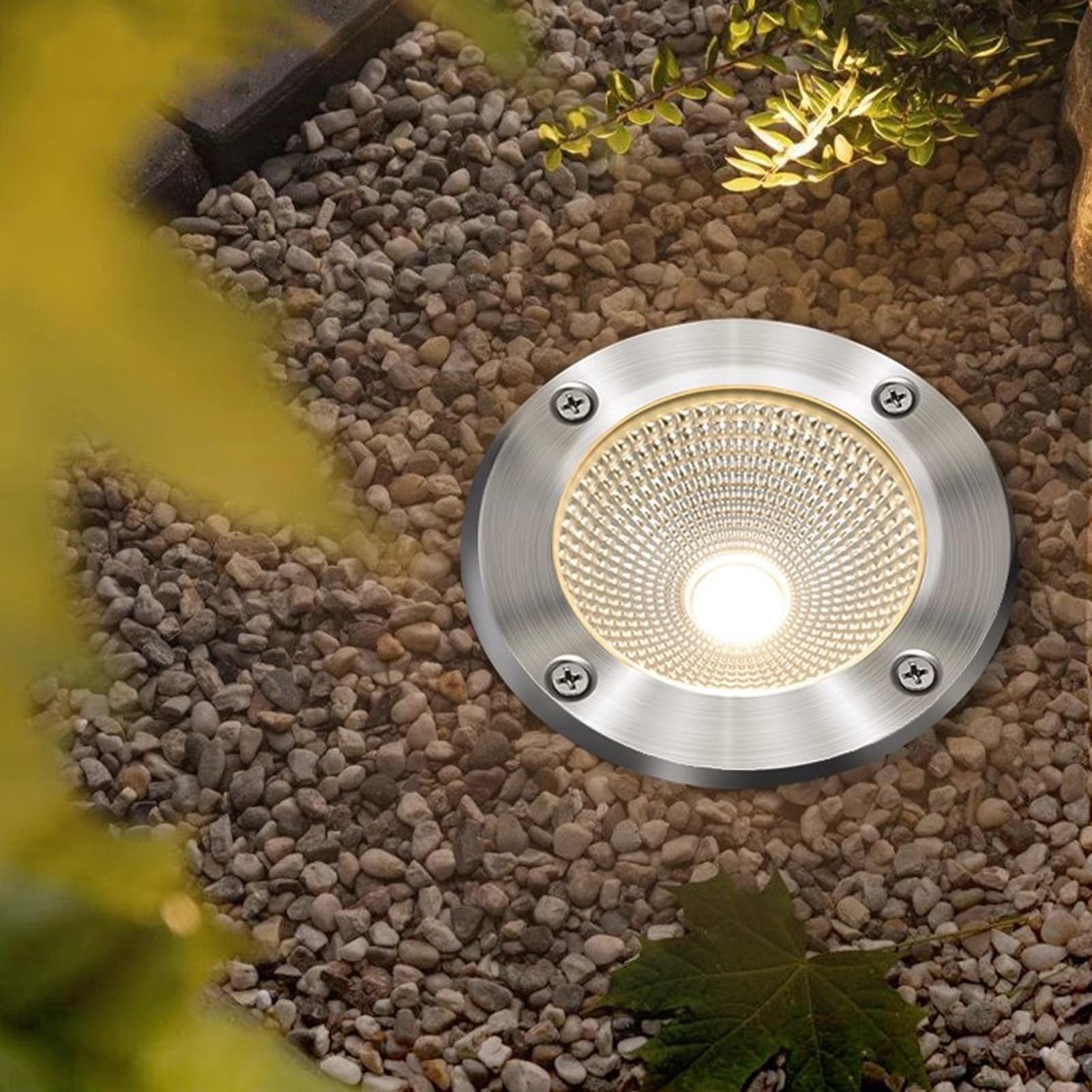 Luces exteriores. Focos LED COB for exteriores, resistentes al agua IP66, for terrazas, escalones, jardines y paisajes(White,5W)