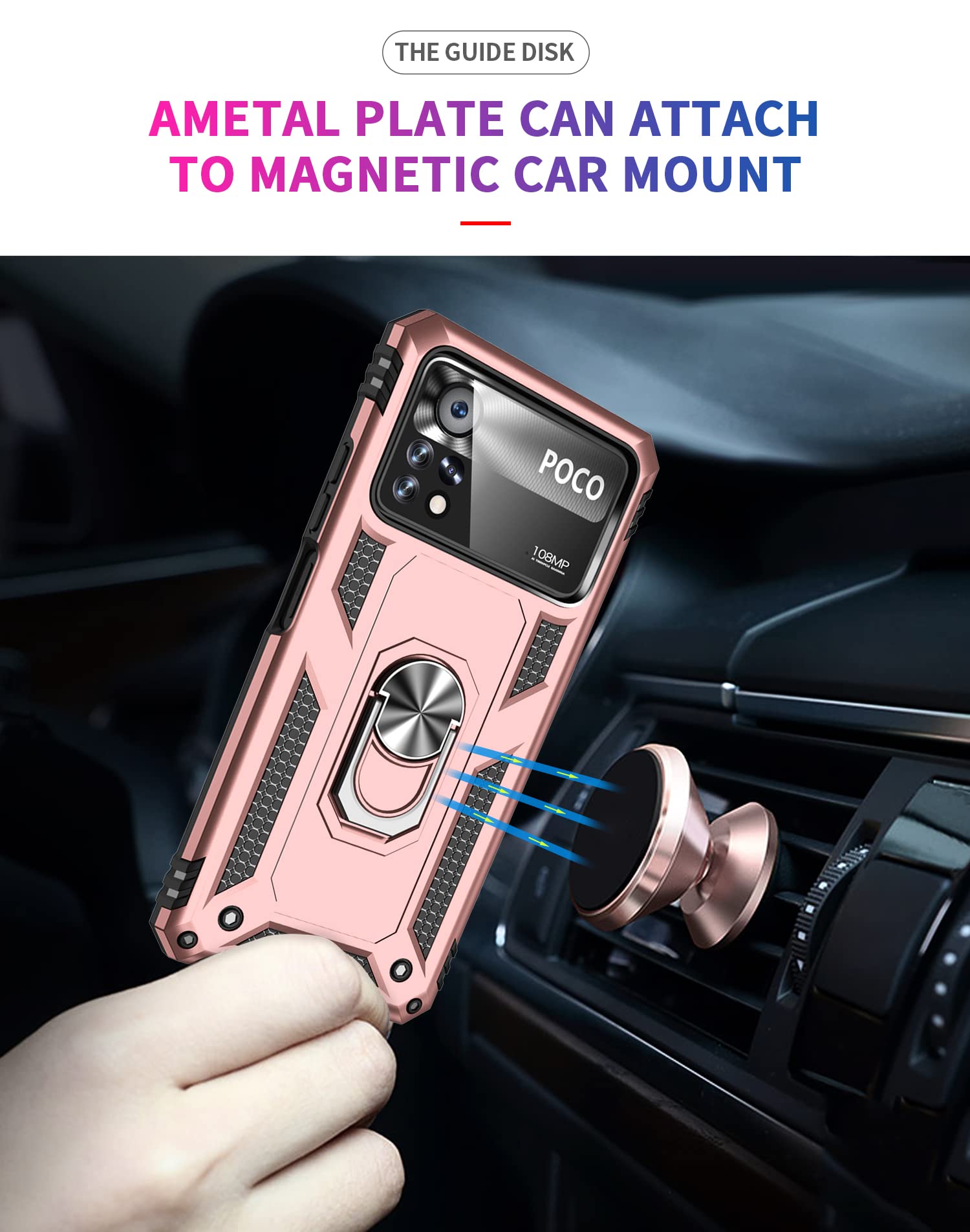 JIAFEI Cover per Xiaomi 13 PRO Traslucido PC/TPU Silicone