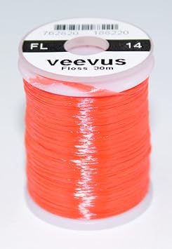 VEEVUS Unisex Adult FL14 Floss, Fire Orange, Loss