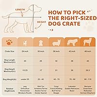Vista 9 de Yaheetech Jaula para perros de doble puerta de 30 pulgadas con divisor para cachorros, perrera plegable de metal con bandeja extraíble, jaula