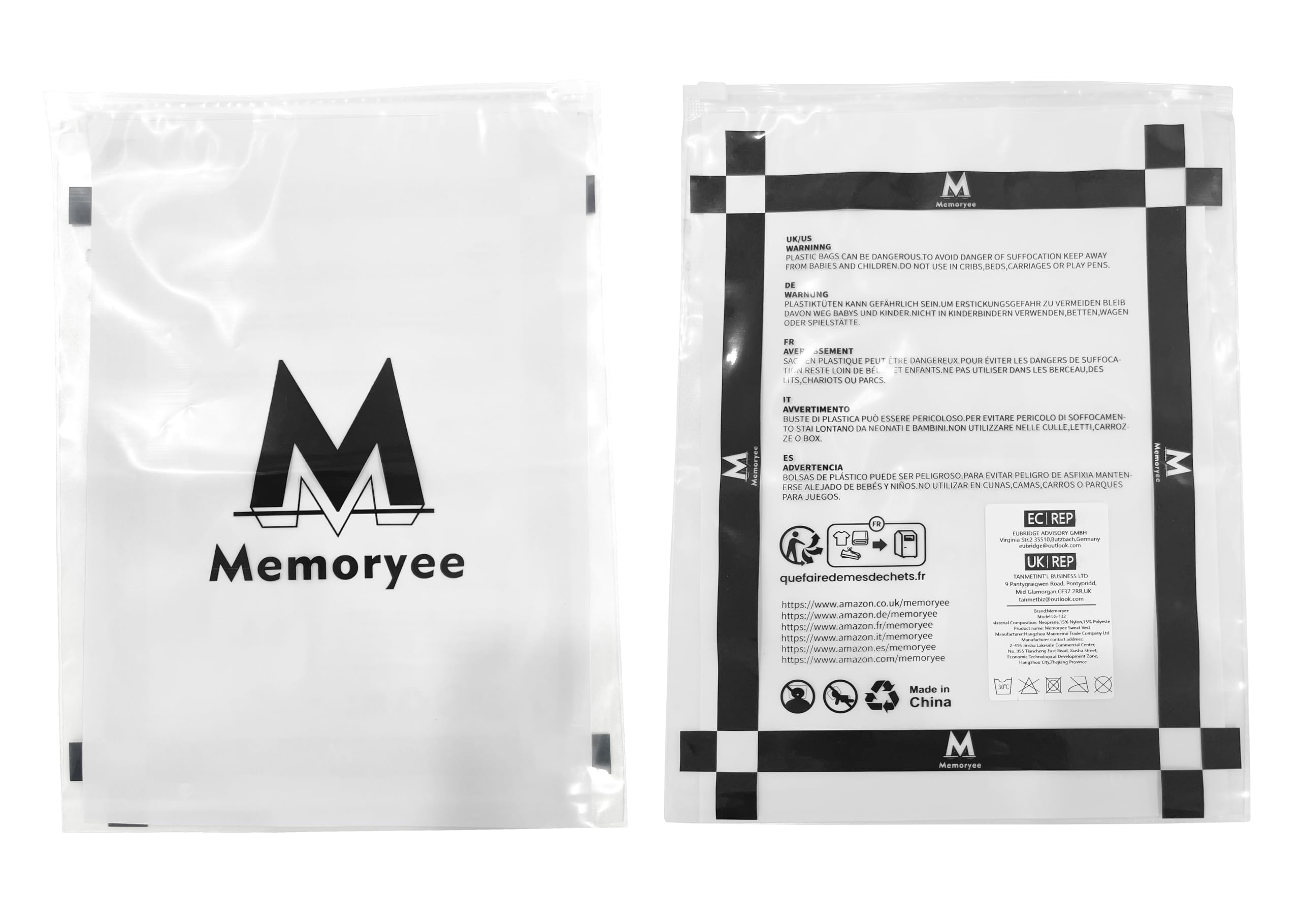 Memoryee Gilet Neoprene Body Shaper Tuta Sauna Allenamento Fitness Uomo
