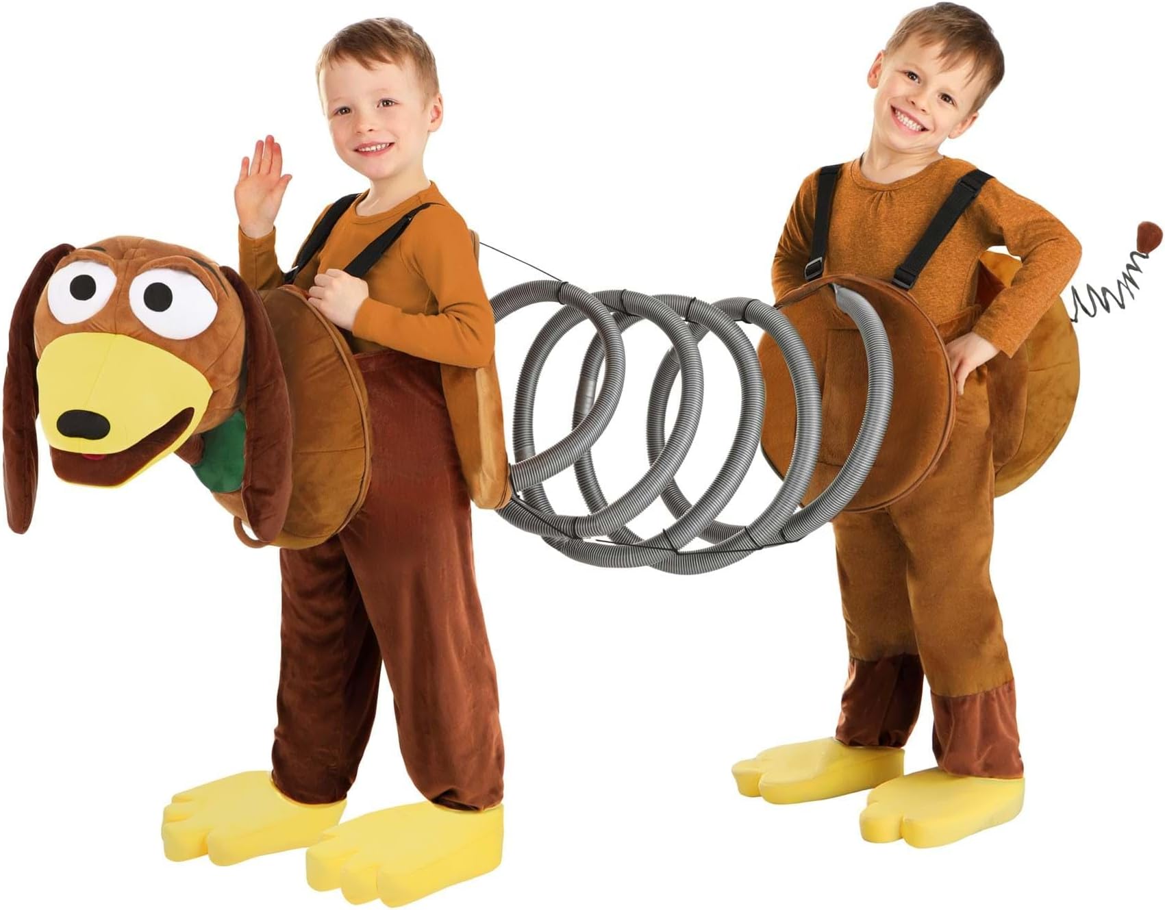 Pixar Toddler Toy Story Slinky Dog Costume, Disney Movie Halloween Costume for Boys and Girls
