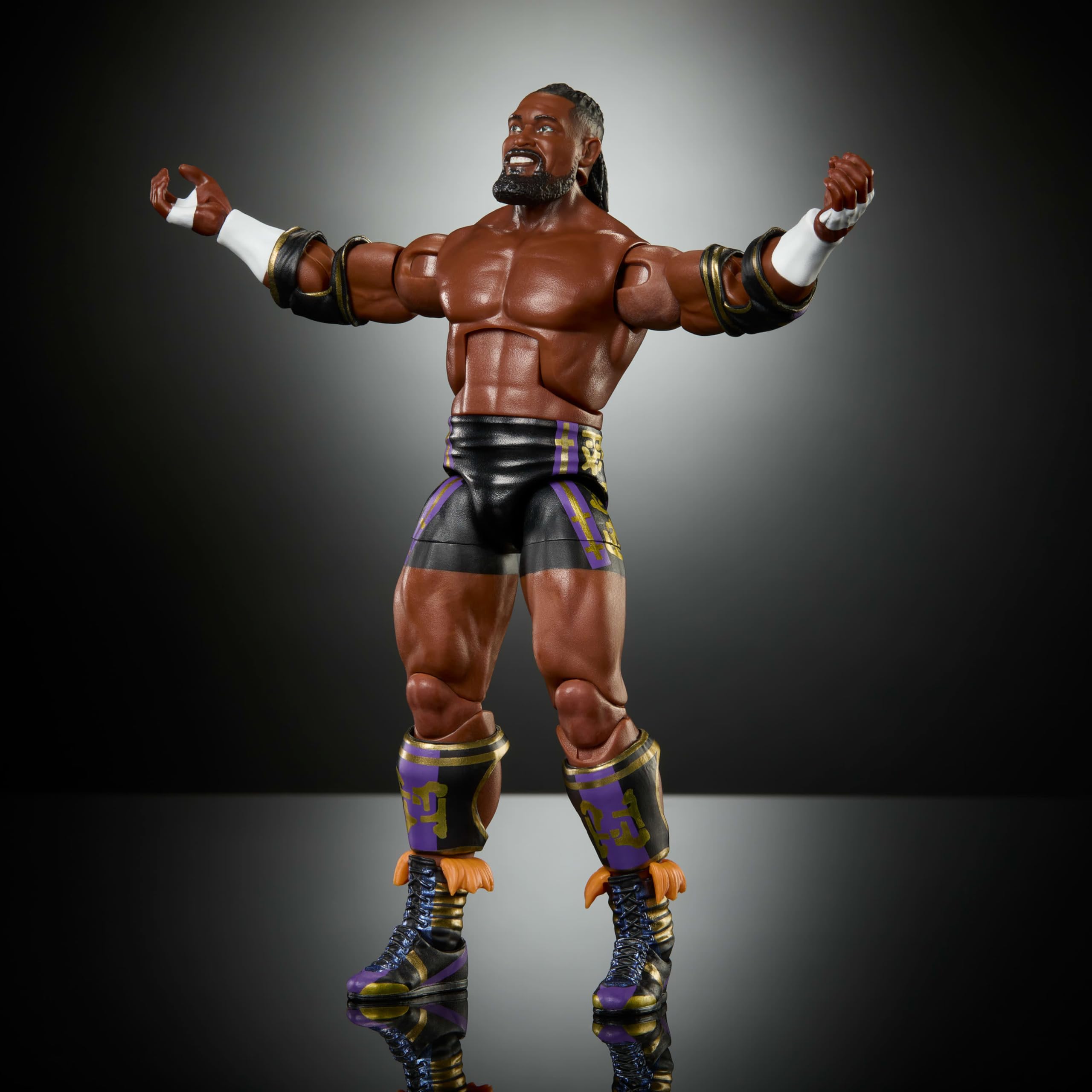 Mattel Wwe Oba Femi Con Cintura Campionato Elite Raccolta Serie 121 Wrestling Action Figure Giocattolo