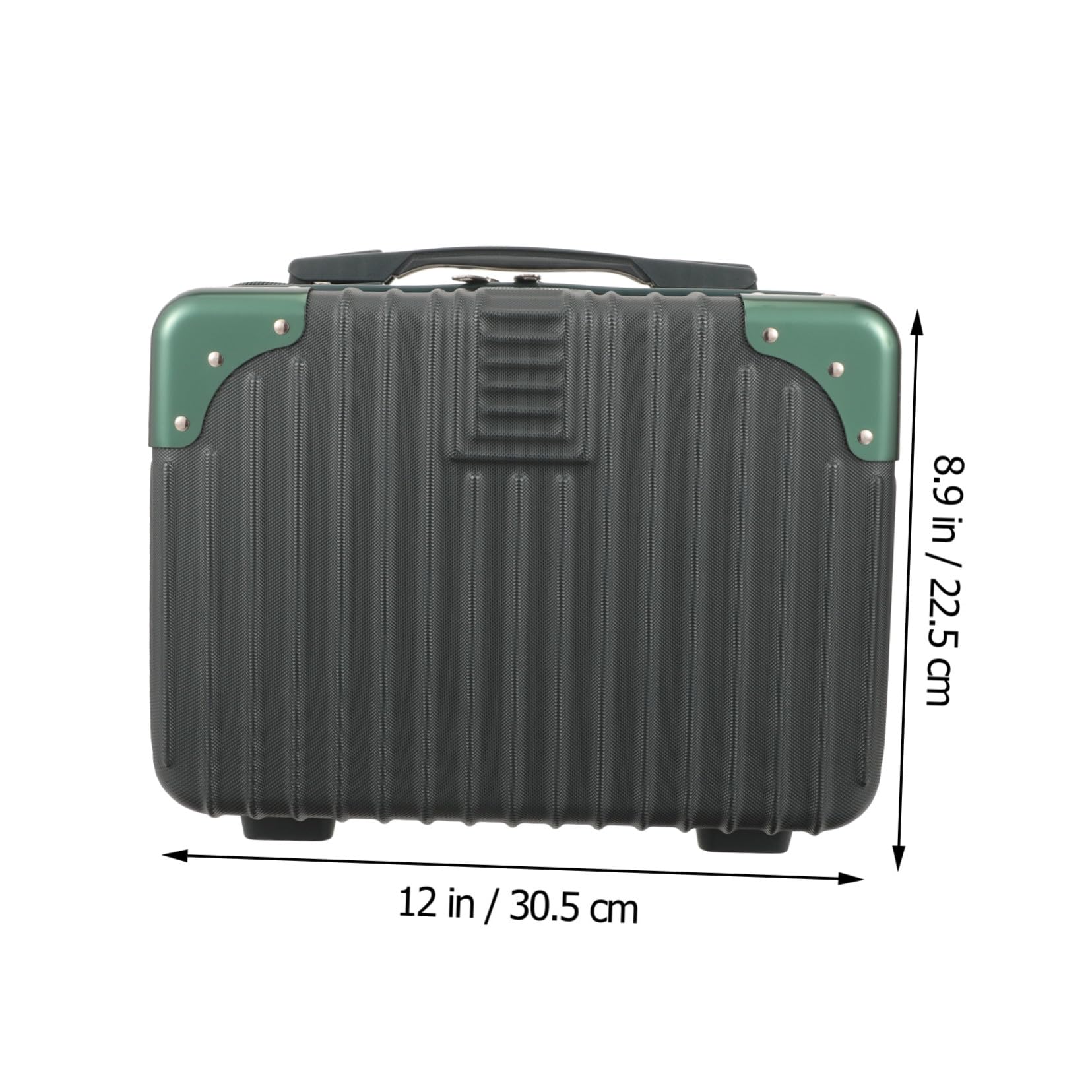 Borsa per Cosmetici da Viaggio 14 Pollici, Custodia per Trucchi Rigida Manico, Porta Trucchi per Donna, Beauty Case Viaggio Chiusura a Cerniera