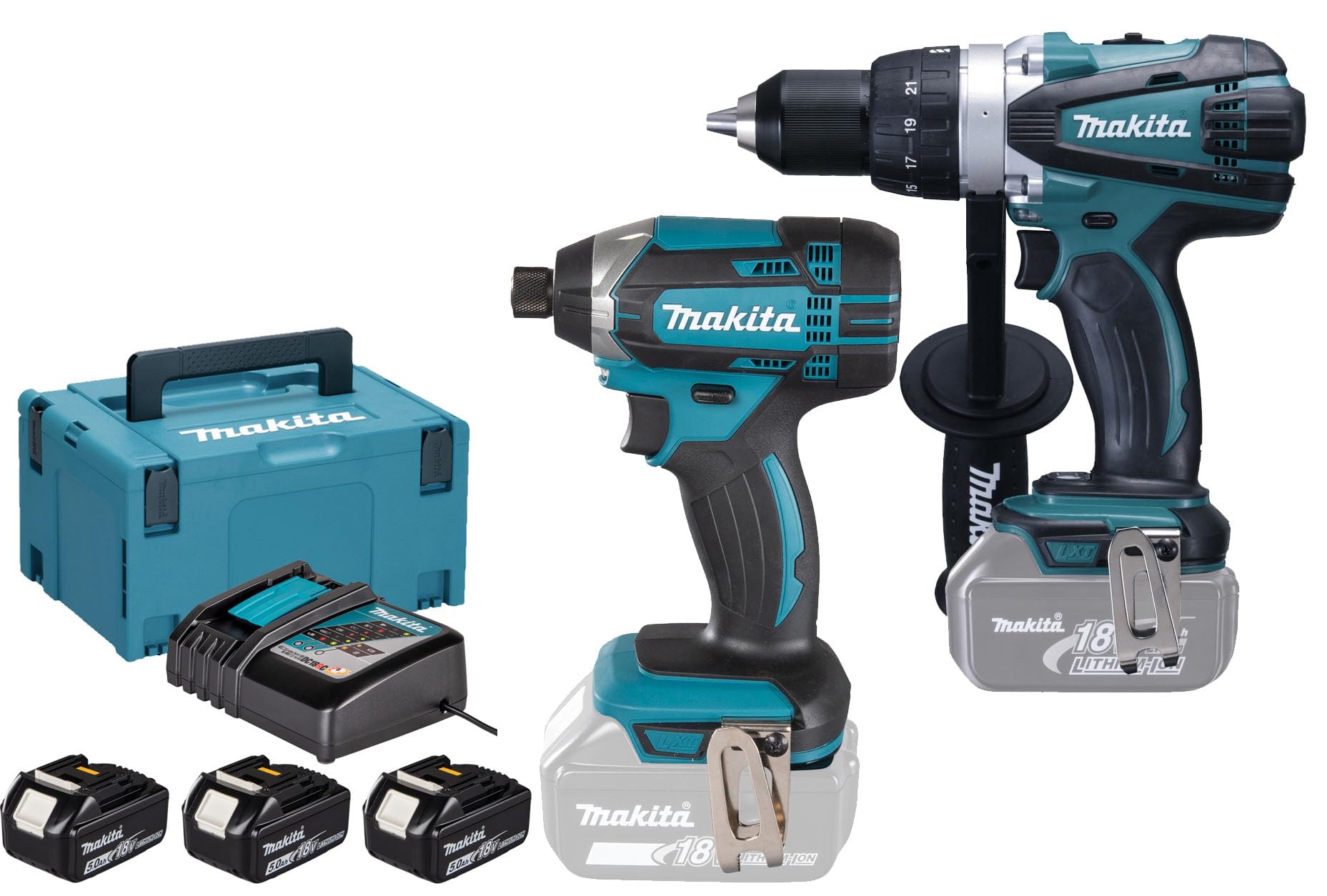 ENSEMBLE DE 2 MACHINES MAKITA (DDF458 + DTD152) -DLX2144TJ1