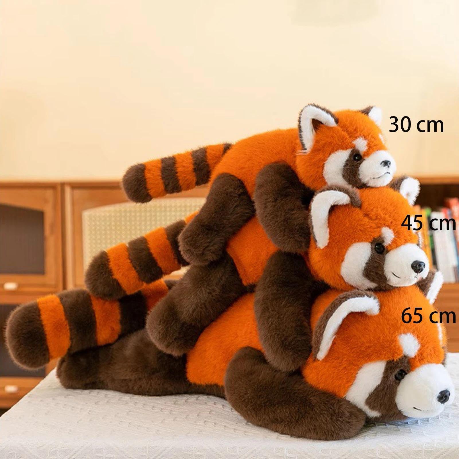 Panda rosso di peluche, morbido peluche ponderato (65 cm / 26in)
