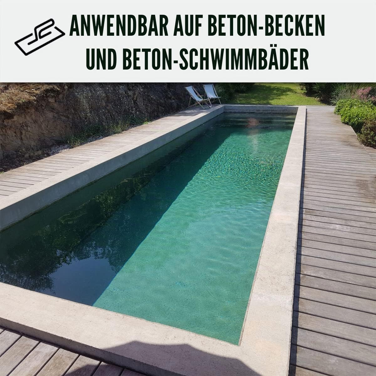 Wasserabweisender Dichtputz für Pools und Becken: ARCACIM POOL Grau - 25 kg