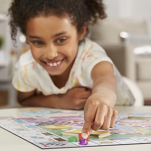 Miniatura 9 de Hasbro Gaming Monopoly Sparkle Edition Juego de mesa, juegos familiares, con fichas brillantes, dados nacarados, aspecto brillante, (exclusivo de