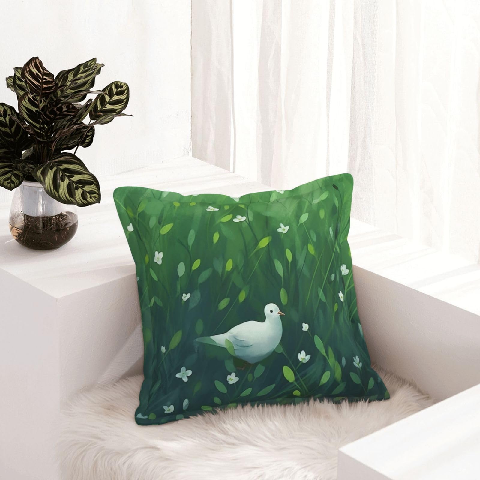 Housse de coussin en cuir synthétique chic 50x50 cm, lot de 2 design rustique et moderne