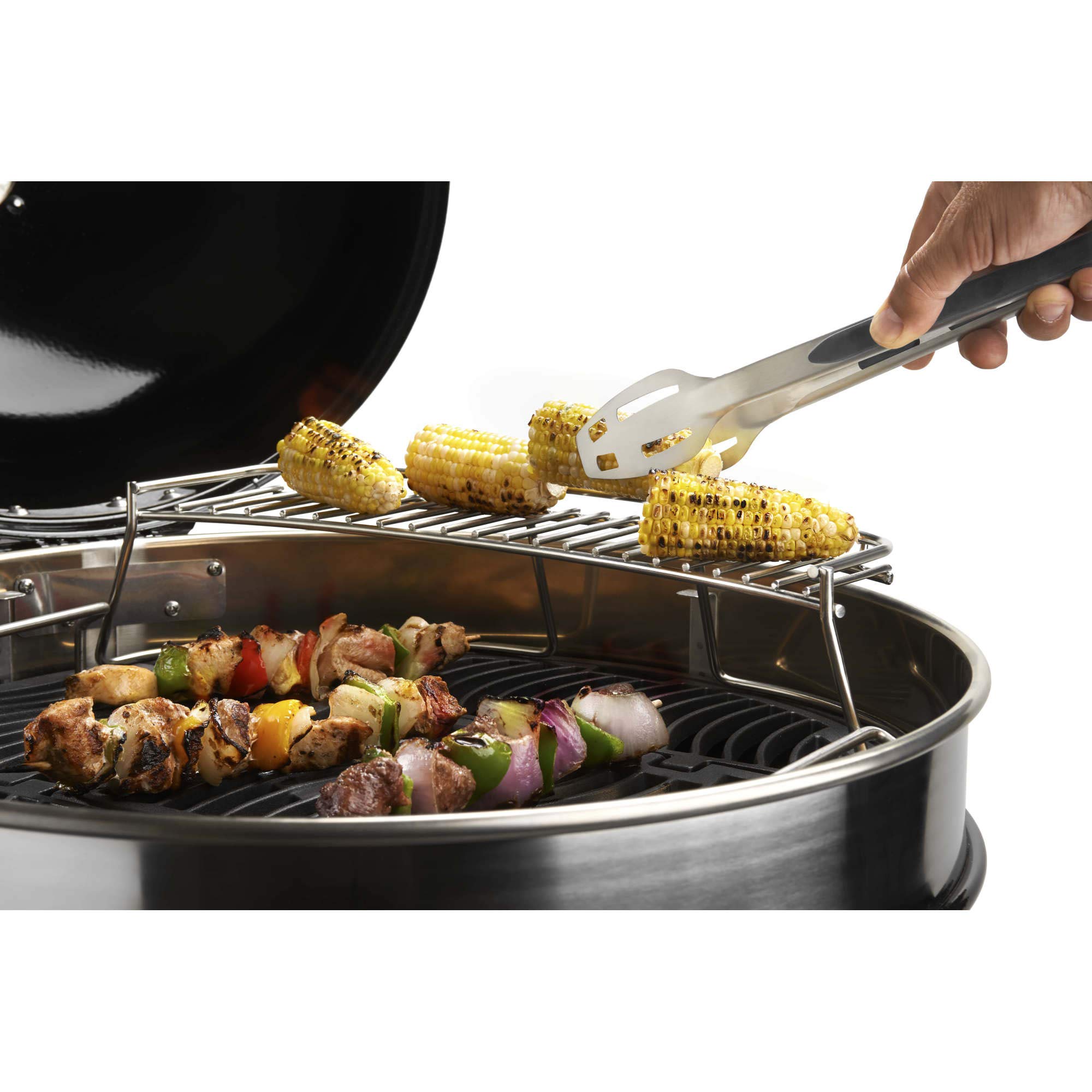 Napoleon Grills Napoleon 71022 Barbecue sphérique Ø 57 cm et Grille de Maintien au Chaud AS300K pour barbecues HK d'un diamètre de 57 cm Noir