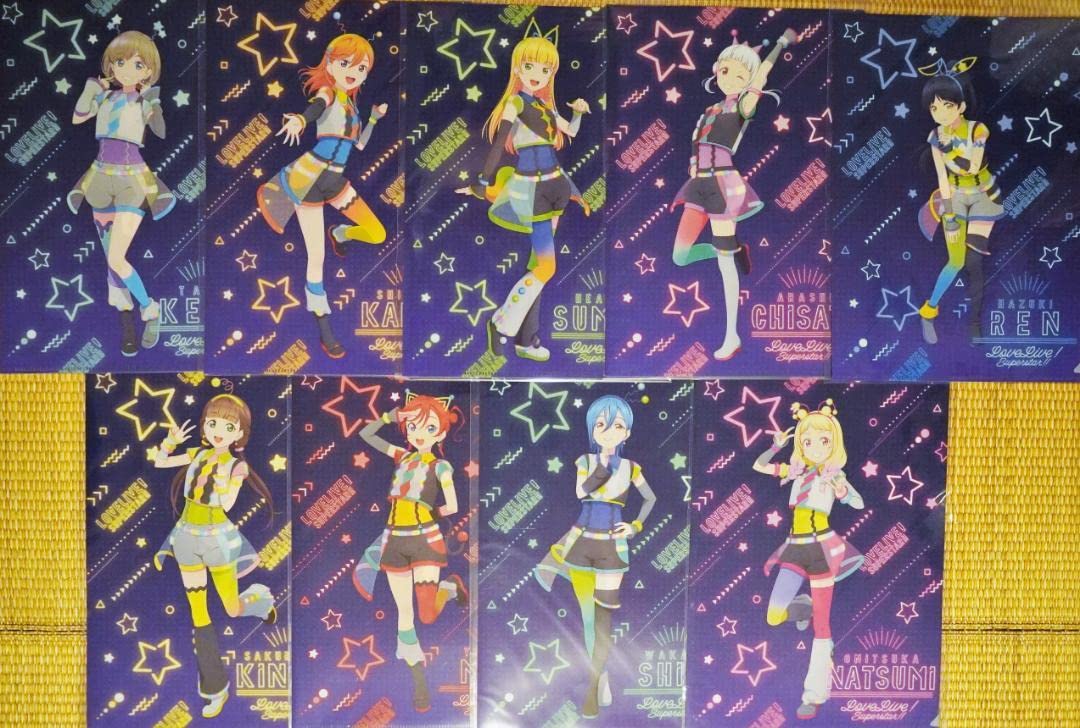 Amazon.co.jp: Liella! Clear File 9 Serving Set, Vitamin SUMMER