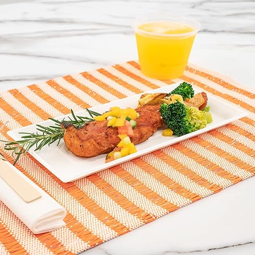 Miniatura 5 de Restaurantware Pulp Tek - Platos desechables de 9.5 pulgadas, 100 platos de bagazo sostenibles  Platos de fiesta grandes de bagazo blanco