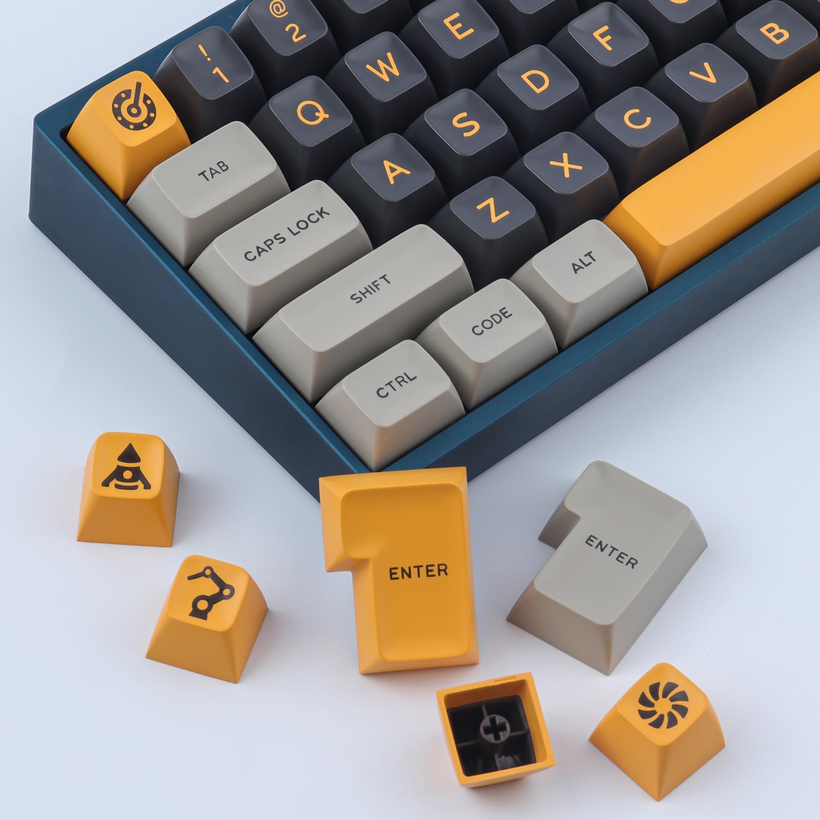 Keycap, 172 tasti profilo SA Double Shot Keycap Set con 2.75u, 3u, 6.25u e 7u barra spaziatrice per switch Cherry Mx ISO ANSI Layout tastiera meccanica