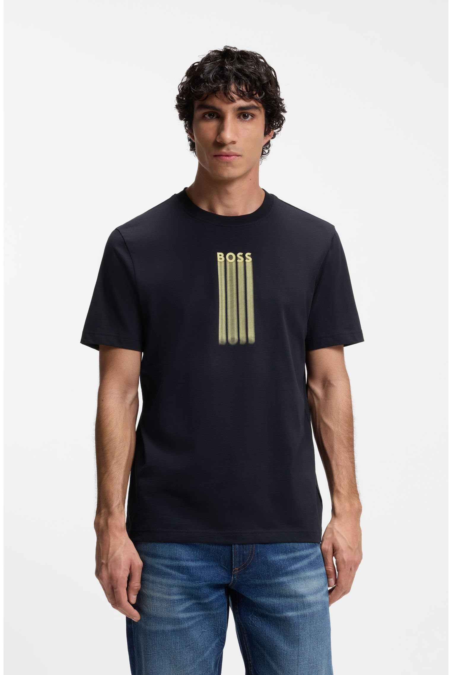 T-Shirt Aus Baumwoll-Jersey Mit Logo-Artwork