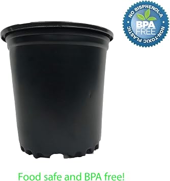 Viagrow 1/2 Gal. Plastic Nursery Trade Pots .62 Gal / 2.5 Qt. / 2.37 L 20-Pack