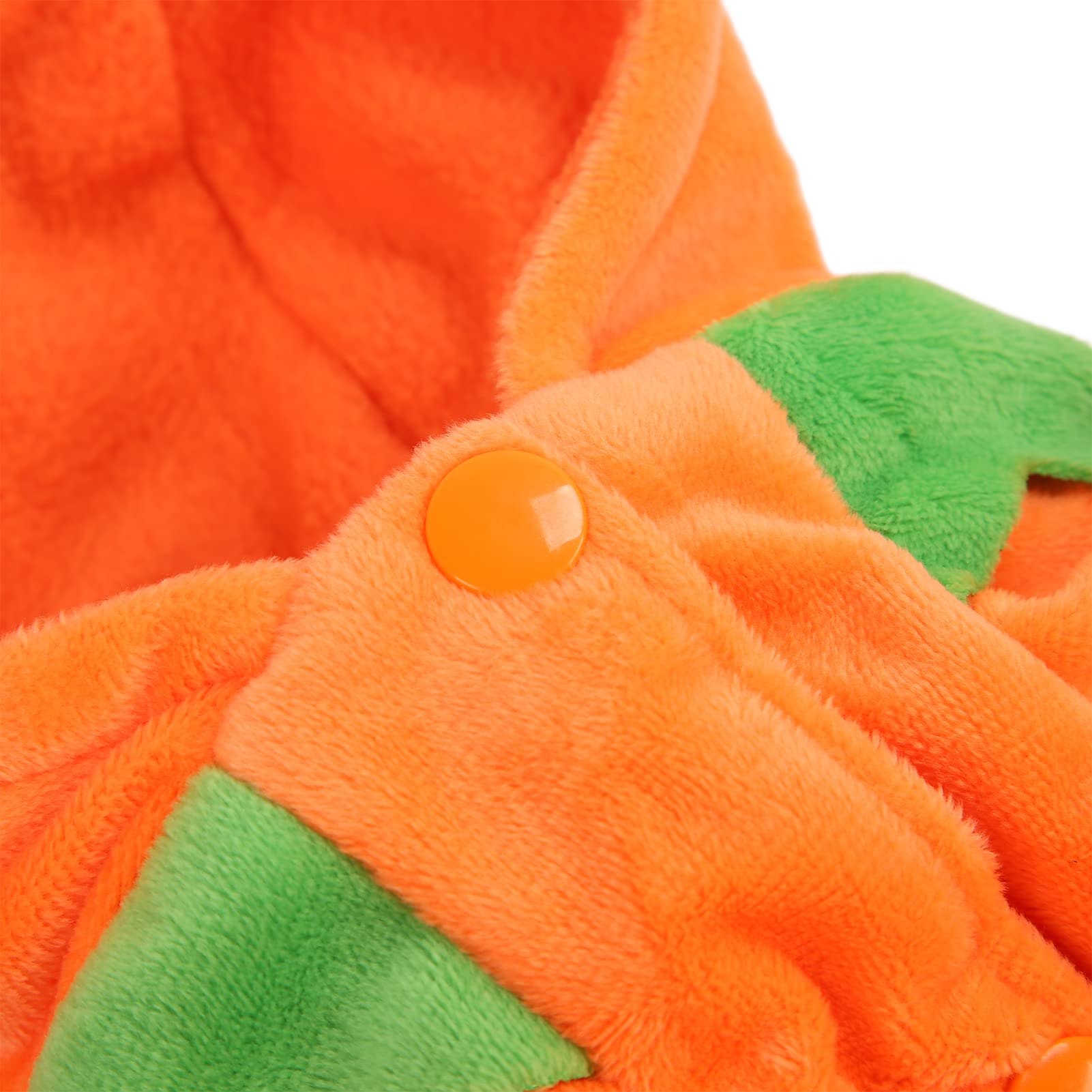 Septpenta Disfraz de Perro de Calabaza de Halloween, Sudadera de Calabaza para Mascotas, Cálido y Lindo, Llamativo, Disfraz de Otoño Invierno para Perros Medianos y Grandes (2XL)