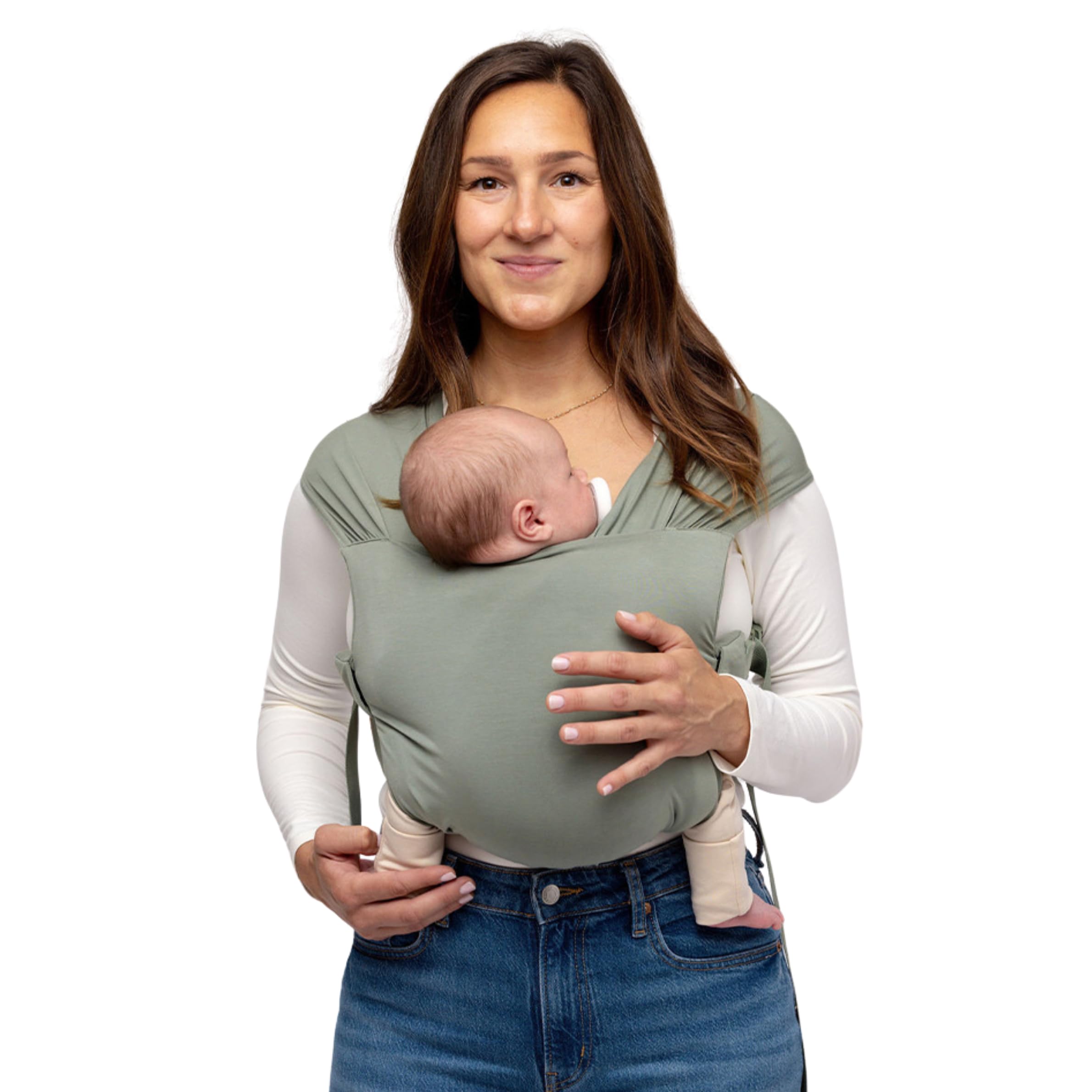 WildBird - Aerial Buckle Wrap - Babies 0-6 Months - Large (L-4XL) Acadian - Newborn Baby Carrier - Front Carry - Soft Fabric, Straps, Head Support,