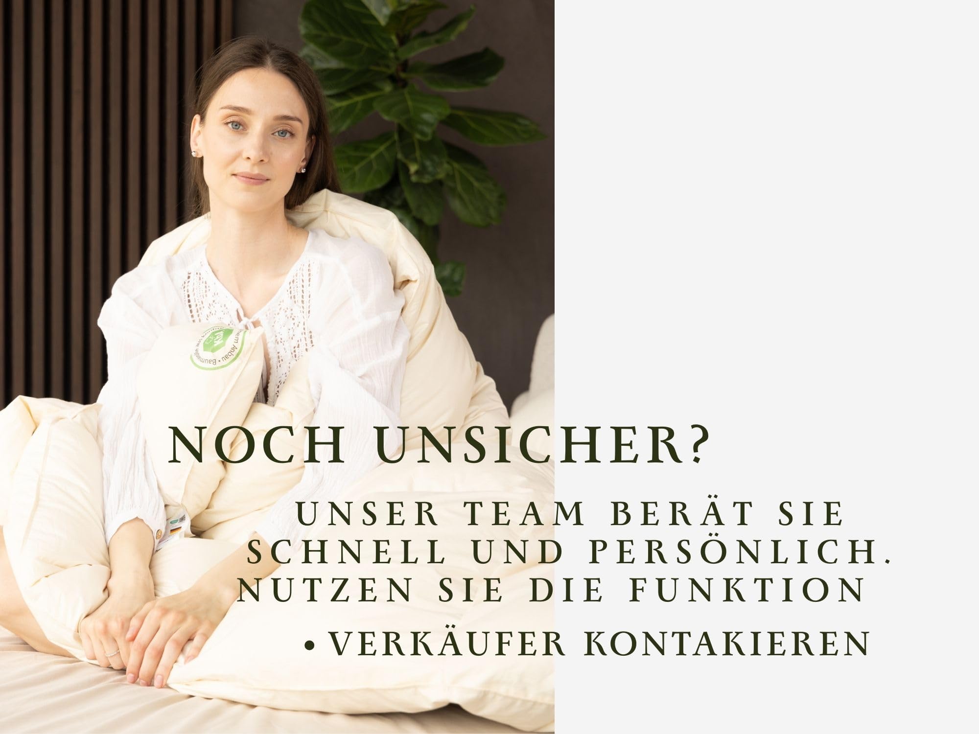 Bio-Luxe-KBA TESTSIEGER W4 MEDIUM GANZJAHRESDECKE Organic 100% GÄNSE Daunendecke Deutsche Qualität Downpass (135 x 200 cm)