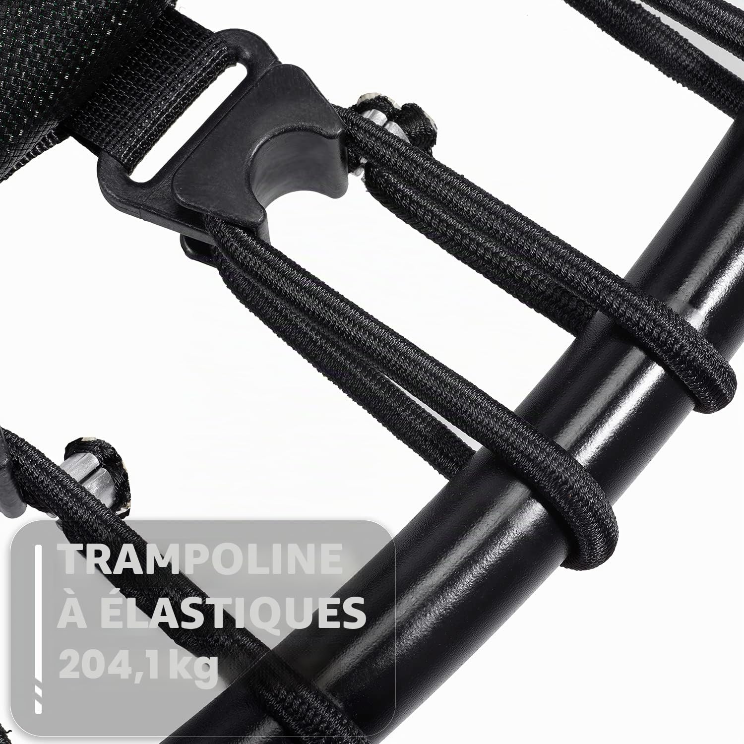 DARCHEN Mini Trampoline d'intérieur de 200 kg pour Adultes, Petit Trampoline d'exercice pour entraînement Physique pour Un Rebond Silencieux et en Toute sécurité, [100 cm]