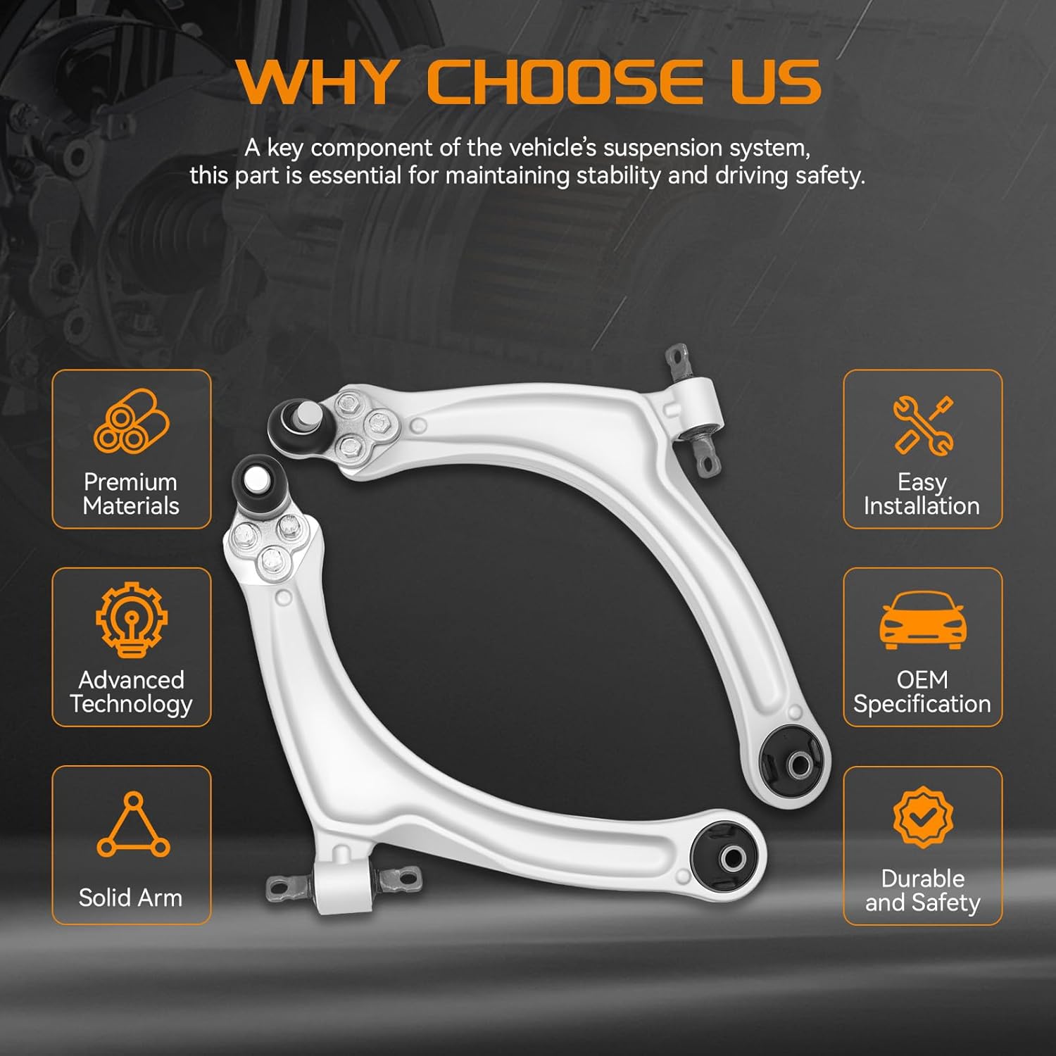 Front Lower Control Arm Compatible with Chevry Cobalt HHR Pontiac G5 Pursuit 2005 2006 2007 2008 2009 2010 2011