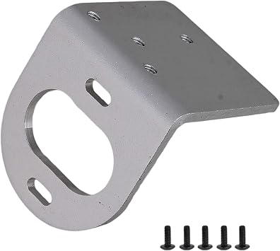 Mxfans Silver RC118 Al. Upgrade L Shape 540 Motor Mounting Mount Fixed Bracket Holder Replacement for WL A580045 Model Car Adjustable