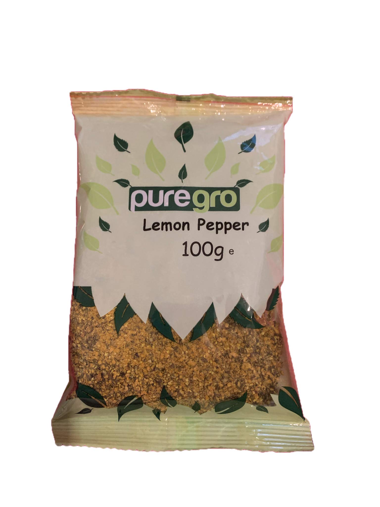 Puregro Lemon Pepper 100g | PACK OF 1 | Ground Blend Premium Quality | Lemon Seasoning | Pimienta Limon.