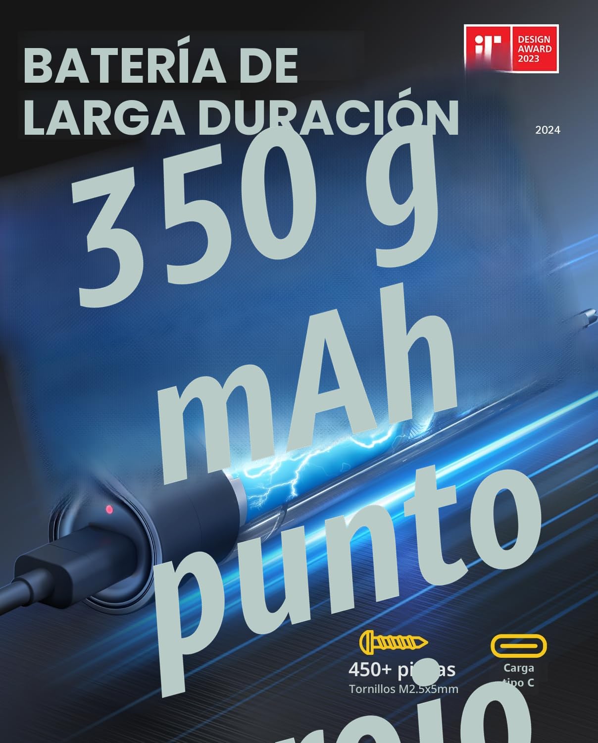 Fanttik Mini destornillador eléctrico, juego de destornilladores de precisión con 50 puntas de precisión magnéticas, par de 2 engranajes, sin cable, para cámara de teléfono, reloj portátil (Gris)