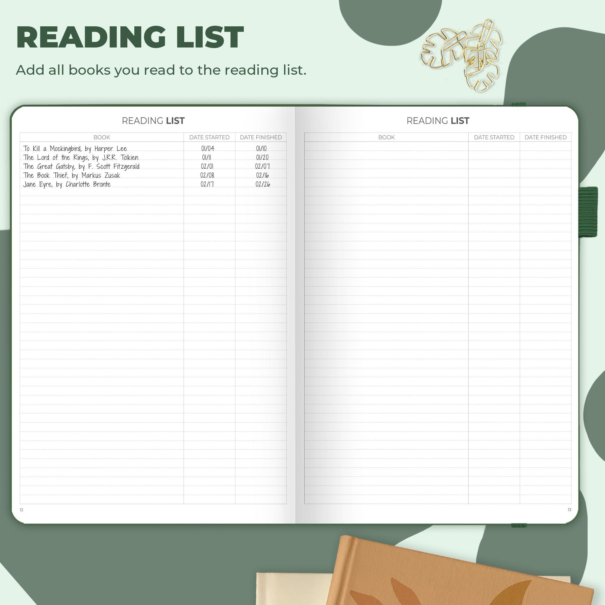 Clever Fox Reading Journal Large, Guided Book Review Log & Tracker, Gifts & Accessories for Reading Lover - Image 3