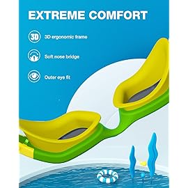 ZIONOR Kids Swim Goggles, G1 MINI UV Protection Anti-Fog Polarized Swimming Goggles for Age 6-14