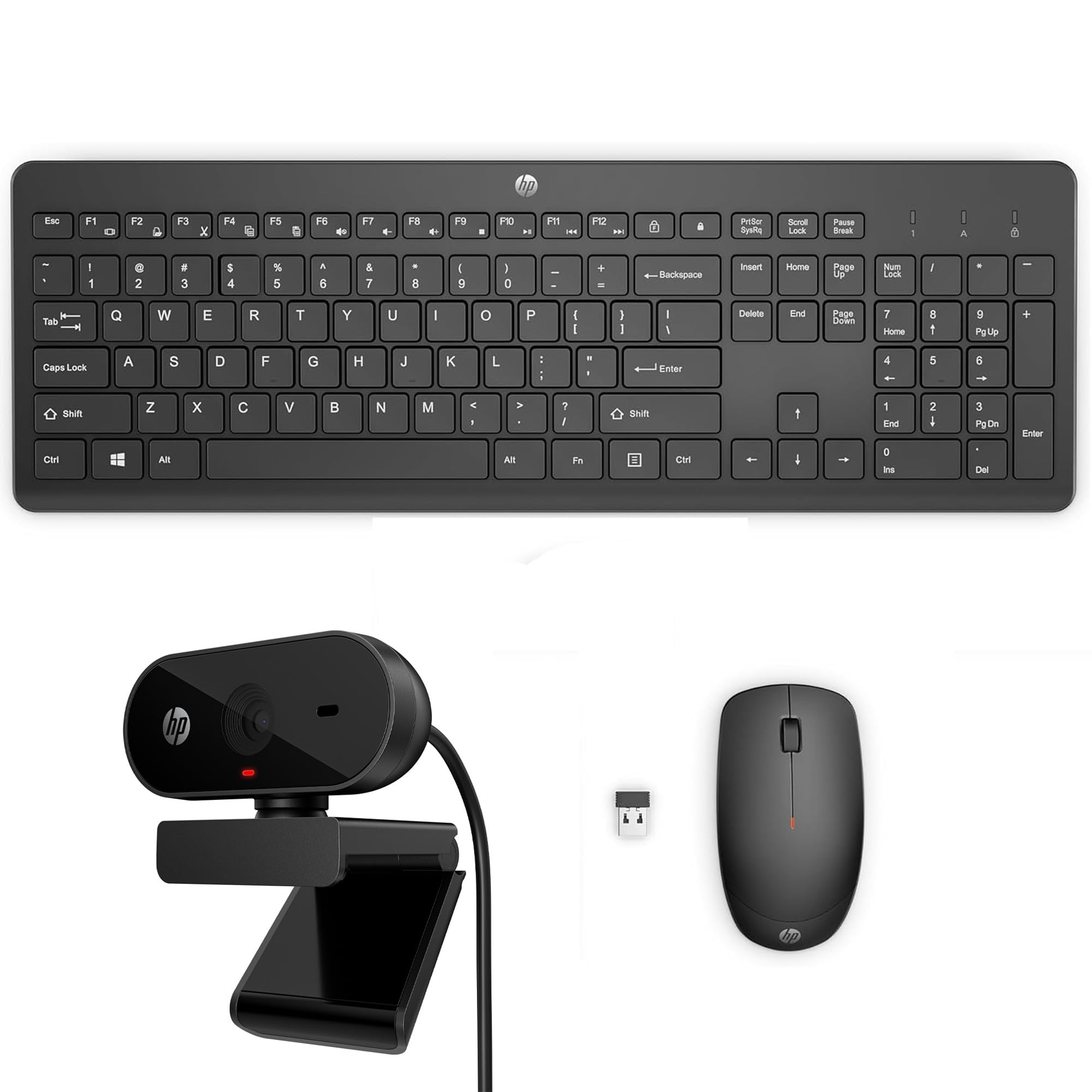 HP 230 Wireless Keyboard and Mouse Combo Set, 2.4 GHz Wireless USB-A Nano Receiver, Up to 1600 dpi, Up to 16 Months Battery Life - Black — view 13