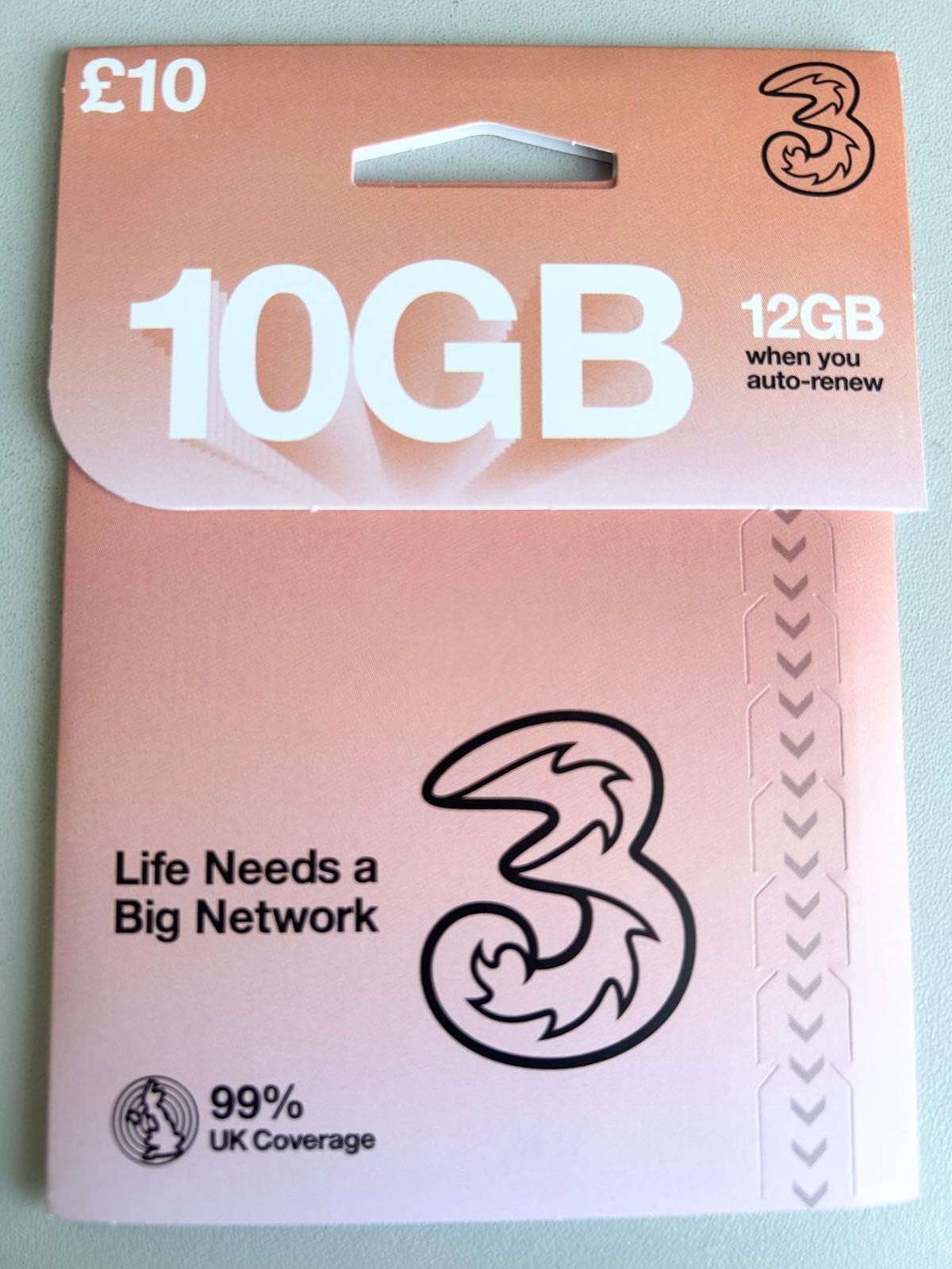 Network 3 Pay As You Go Sim Card