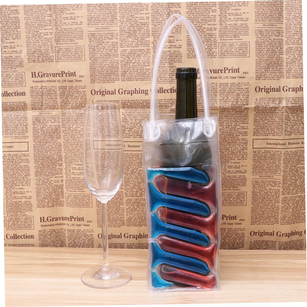 Wine Chiller Bag PVC Portable for Beer and Bottle Xmas