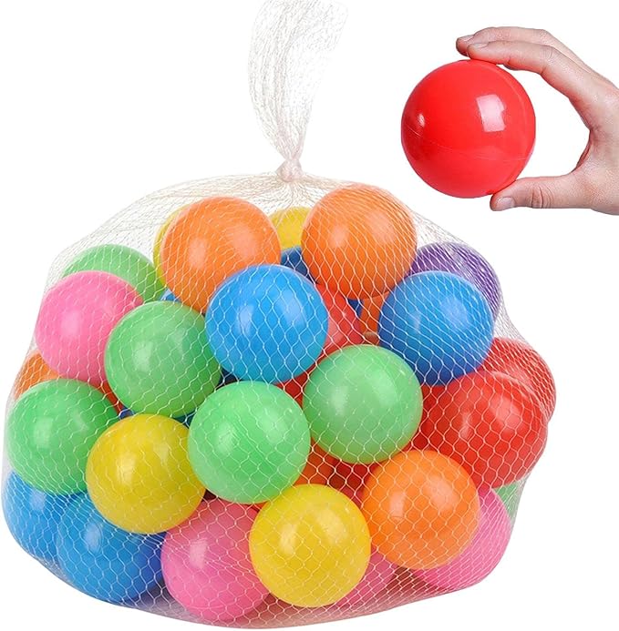 50 Multicoloured Ball Pit Balls, Waves Ball, Balls Baby Toddler Ball