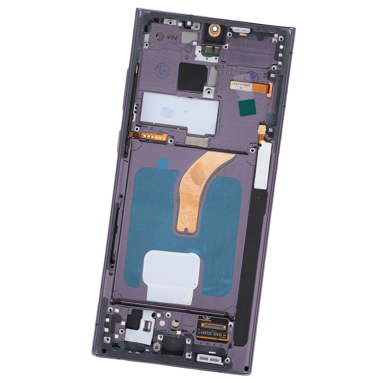 Naroote Schermo LCD Sostitutivo Touch Screen Digitizer per S22 Ultra, Grande luminosità e Risoluzione, Adatto per Professionisti della Riparazione del Telefono, Materiale AMOLED Dinamico 2X (SILVER)