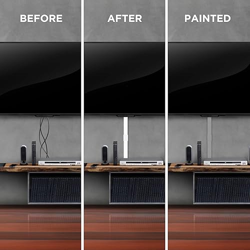 Miniatura 6 de SimpleCord - Juego de 9 piezas de conexión de cable para kit organizador de cables - Gestión de cables para televisores de montaje en pared