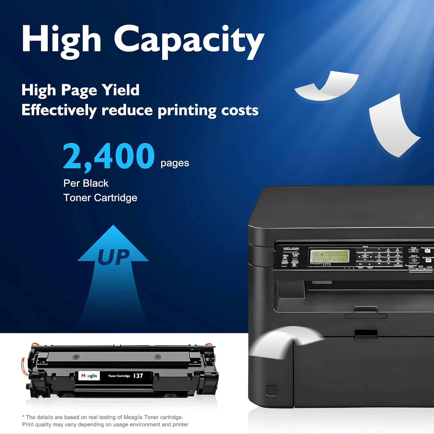 Compatible 137 Toner Cartridge Replacement for Canon 137 Black Toner Cartridge CRG137 for ImageCLASS D570 MF236n MF232w MF227dw MF242dw MF244dw MF247dw MF212w MF217w MF216n Printer (4 Pack)