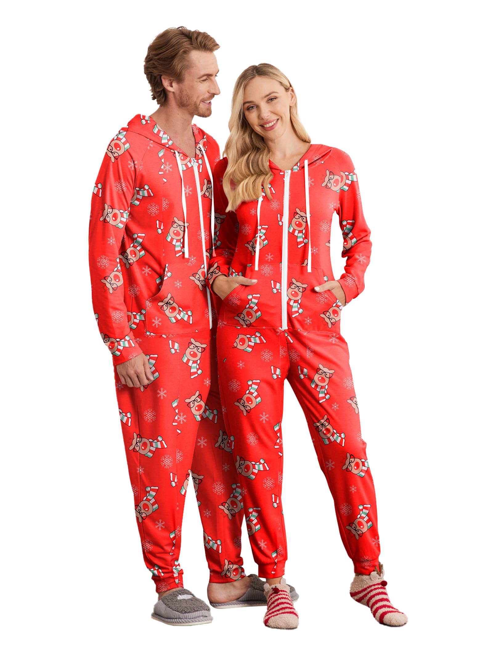 Onesies Men And Women Matching Pj EkouaerChristmas Matching