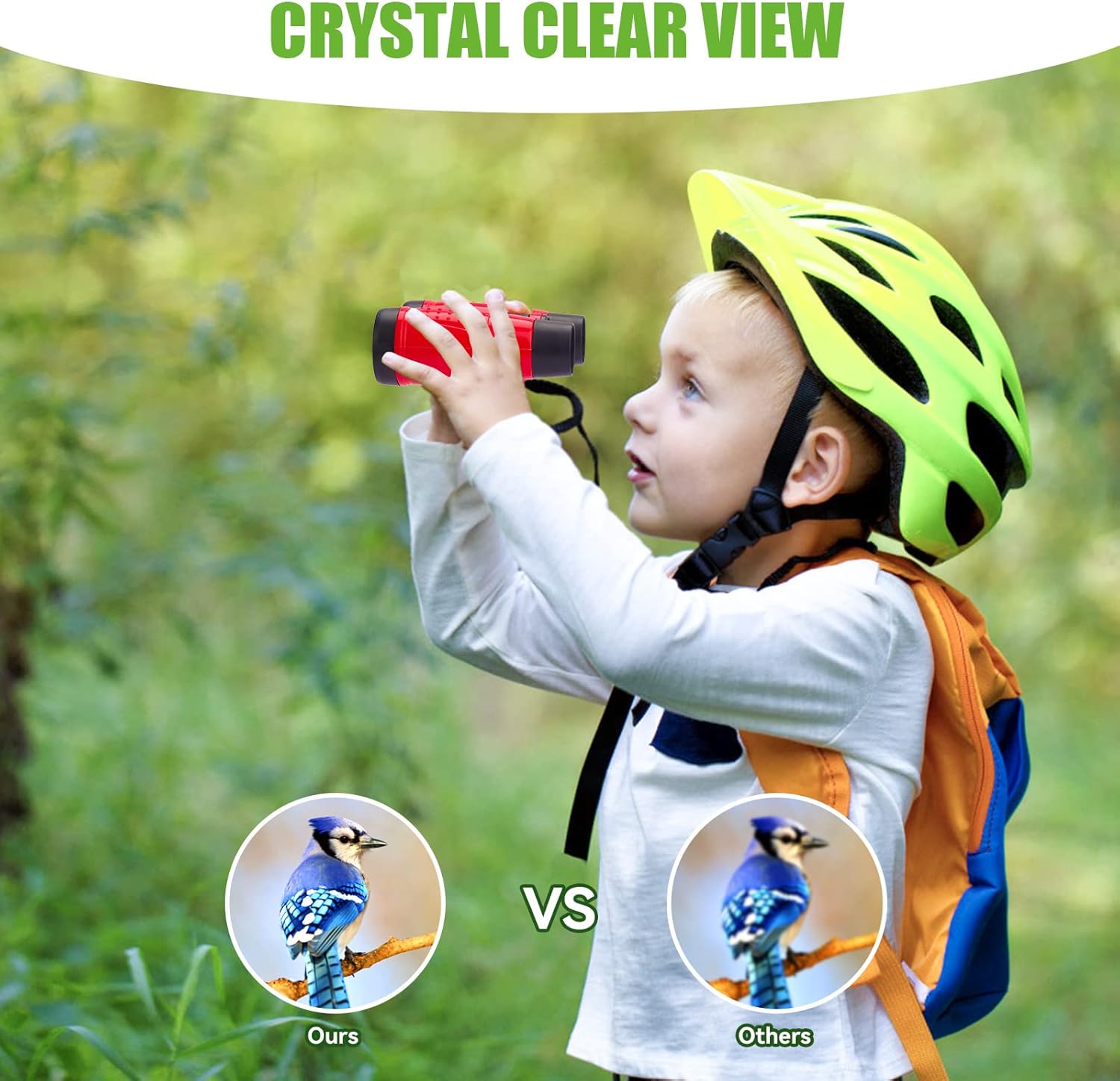 ASONA 24 PCS Binoculars for Kids with Neck String, Bulk Toy Binoculars Nature Exploration Toys Safari Jungle Animal Theme Party Favors for Bird Watching Camping Hunting Hiking Supplies - Image 3