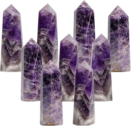 Miniatura 8 de yippee Obelisco de la energía de la torre de la piedra preciosa pulida del punto cristalino del cuarzo natural grande raro de 5"