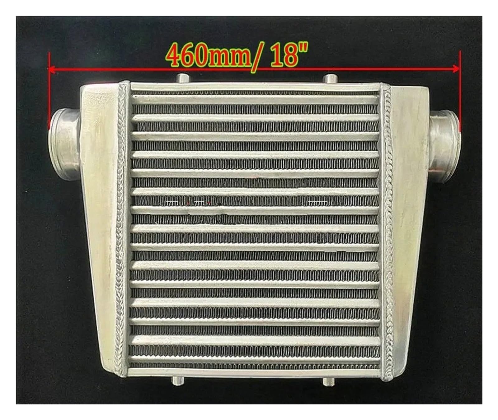 Intercooler Montaje Superior Intercooler De Aluminio Universal Montaje Frontal, 460x300x76mm, 76mm, Salida Entrada 3" Para Diseño Aleta