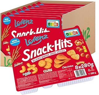 LORENZ | Snack-Hits | 8 x 280 g | Knabbermischung