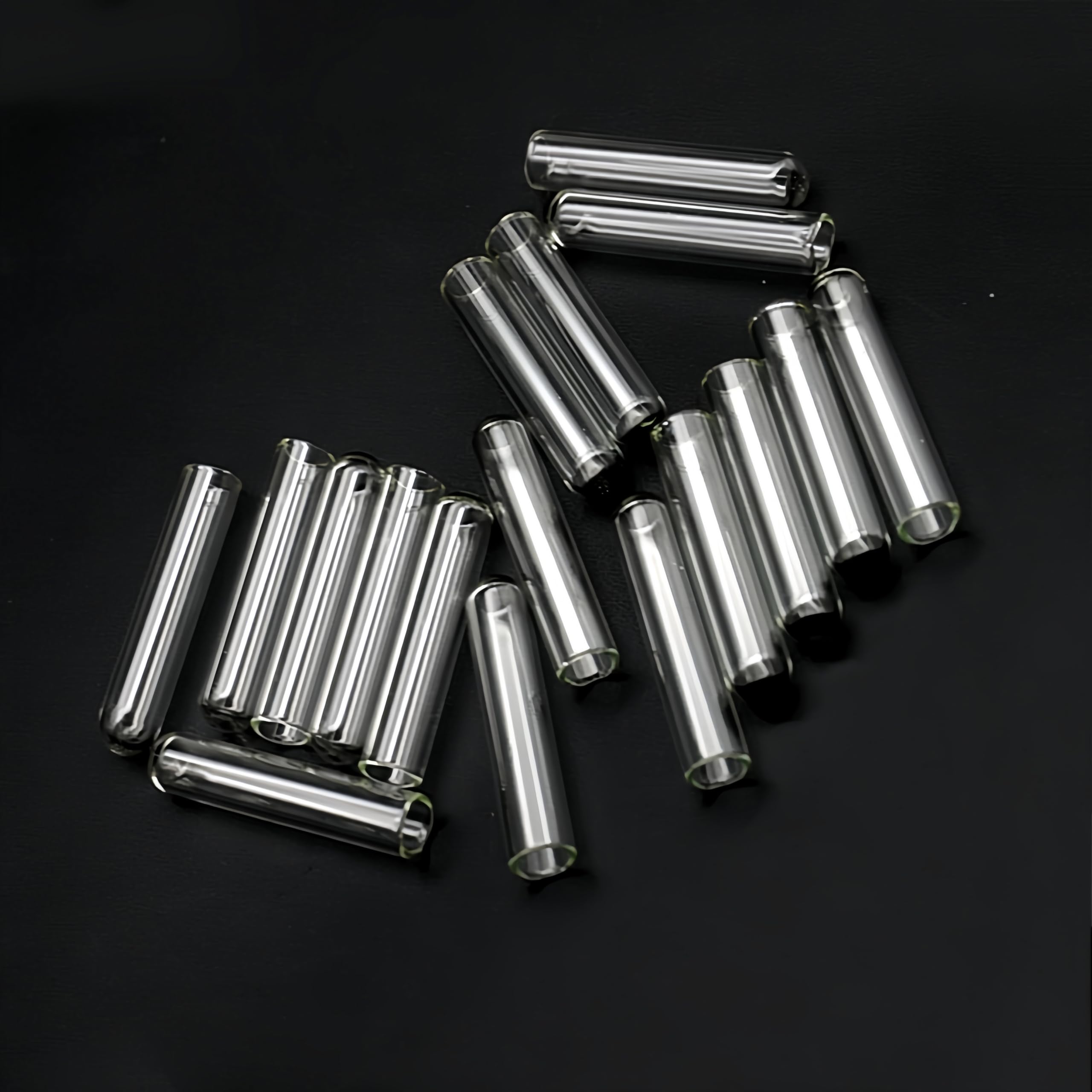 Umgedrehtes Reagenzglas aus Borosilikatglas – kleines Duchenne-Röhrchen for chemische Experimente, 6 mm x 30 mm(10pcs)