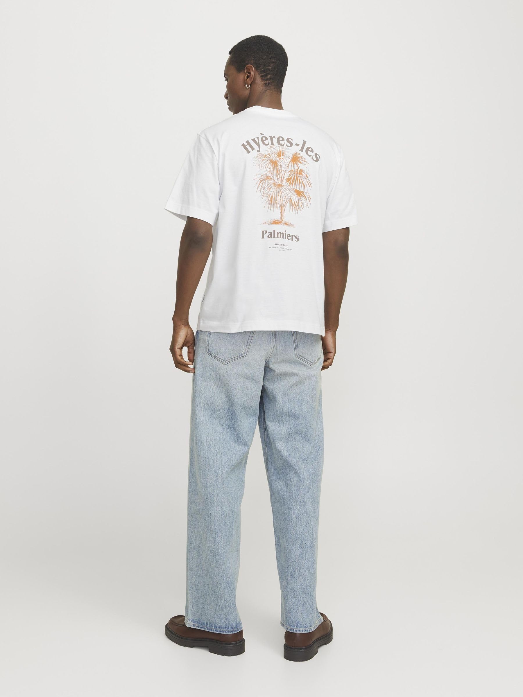 Jack & Jones Jorparos Easter Sketch Tee SS Crew Neck, Bright White, M