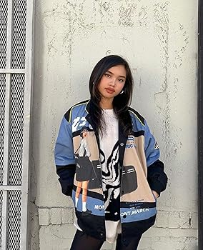 ジャケット・アウター amecazicazi Aelfric Eden Varsity Jacket Vintage Bomber Jackets Harajuku