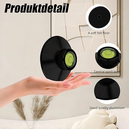 Miniatura 6 de Preffair Estabilizador de peso para discos audiófilos, 3.8 onzas, peso de aluminio con nivel de burbuja y almohadilla protectora de base suave,