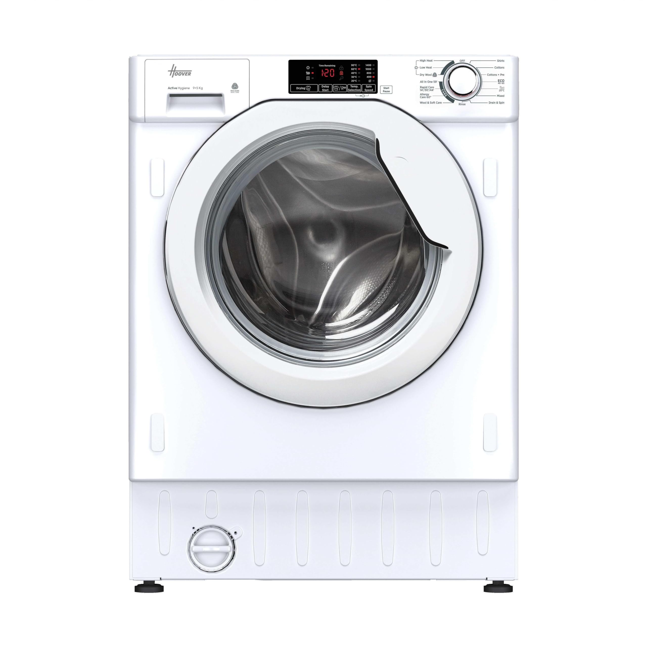 Hoover Hbd 495D14/1-80 9/5Kg Built In Washer Dryer White